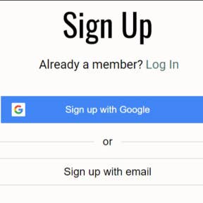 Log in or create a new account.