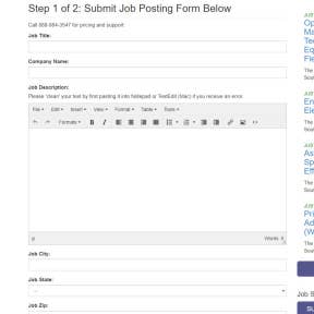 Fill out and submit your Job Posting Form.