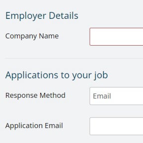 Fill in your employer details.