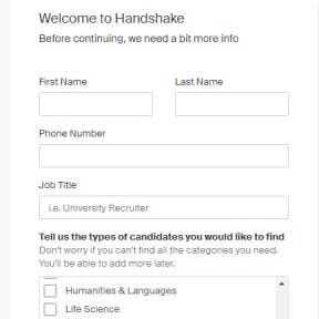 Fill out the information form.