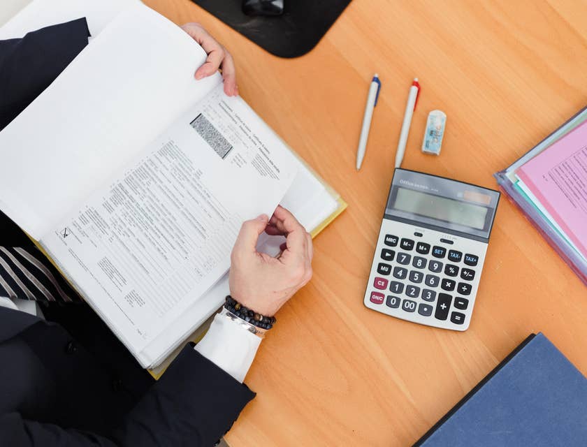 Financial Coordinator preparing billing statements