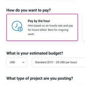 Choose how you want to pay.