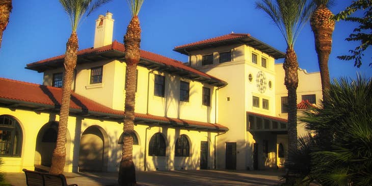 The train station of Fresno, California.