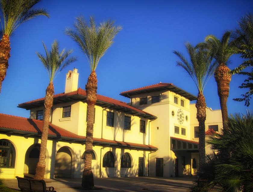 The train station of Fresno, California.