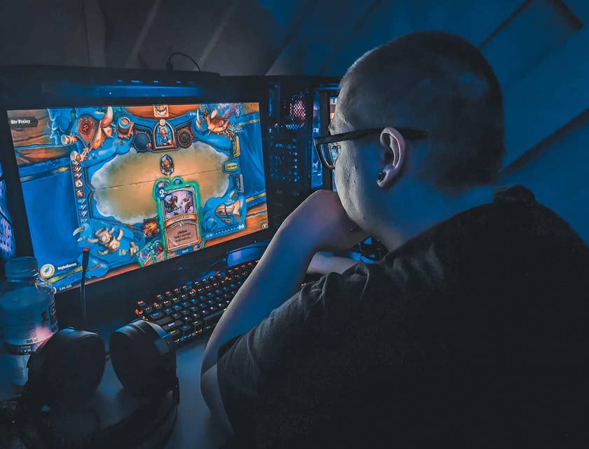 Game Designer creating characters for a new game