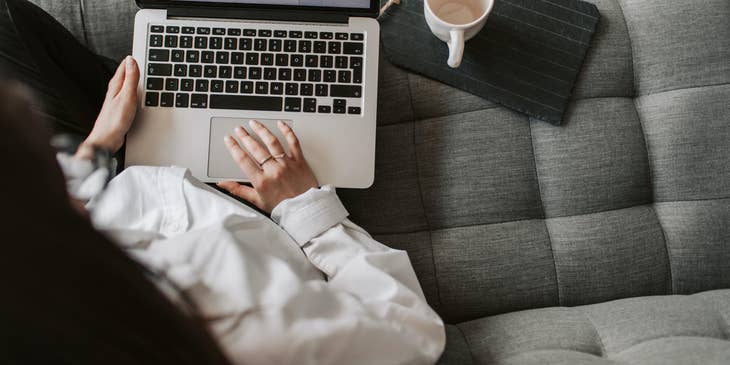 female Grant Writer finishing the proposal for submission