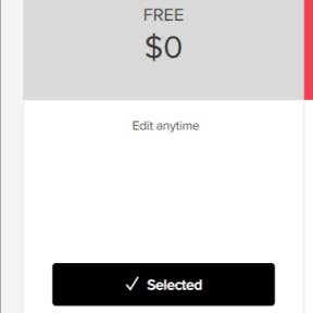 Select a job posting package.
