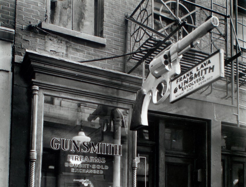 Gunsmith shop front
