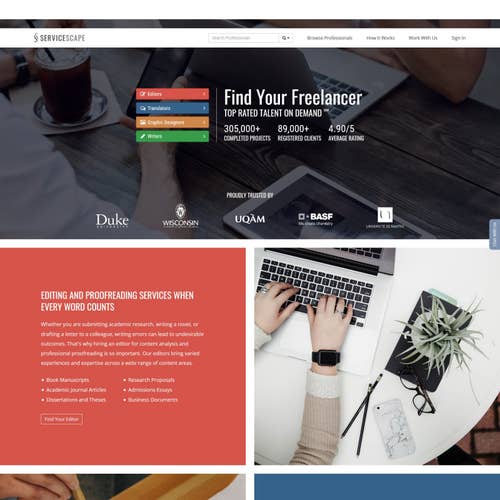 How to Hire a Freelancer on ServiceScape: