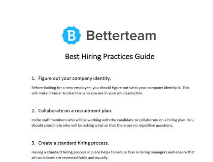 Best Hiring Practices Guide