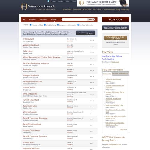 How to Post a Job on Wine Jobs Canada: