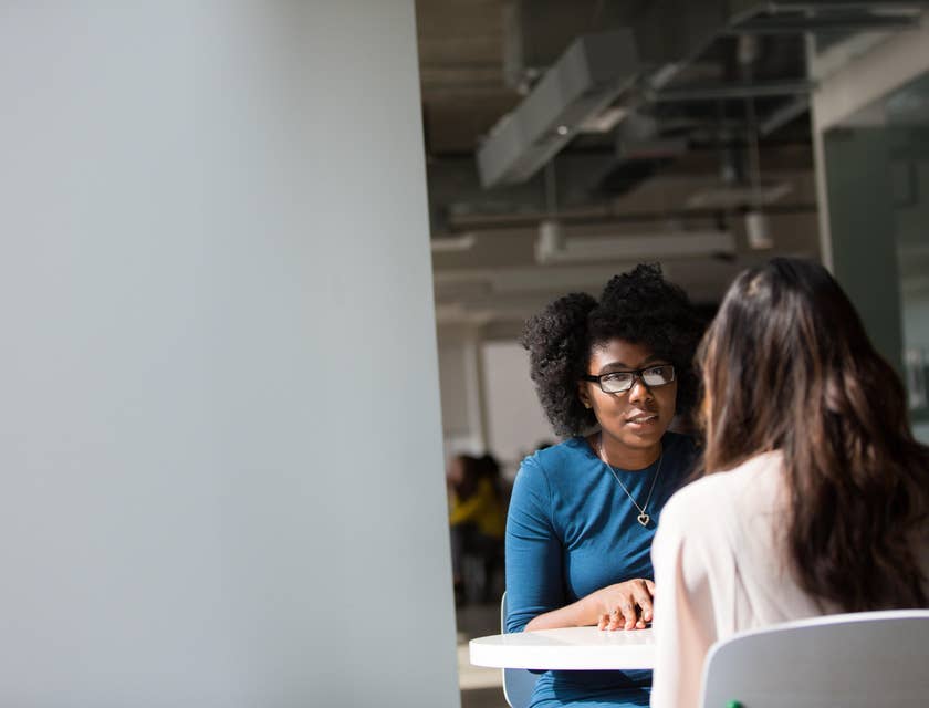 An HR Recruiter conducting an interview.