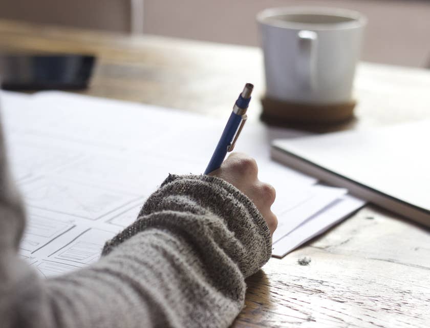 An HR Specialist doing some paperworks.