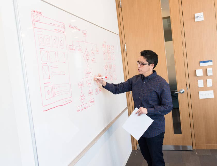 An HRIS administrator conducting a training.