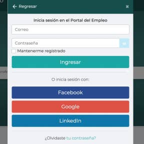 Inicia sesión en el Portal del Empleo.