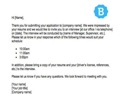 Interview Request Email Sample Template