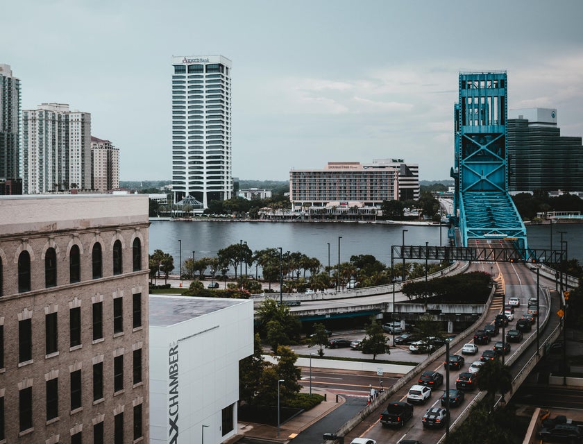 View of Jacksonville city.