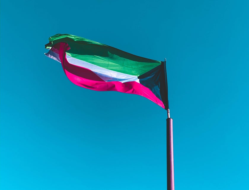 Kuwaiti flag.
