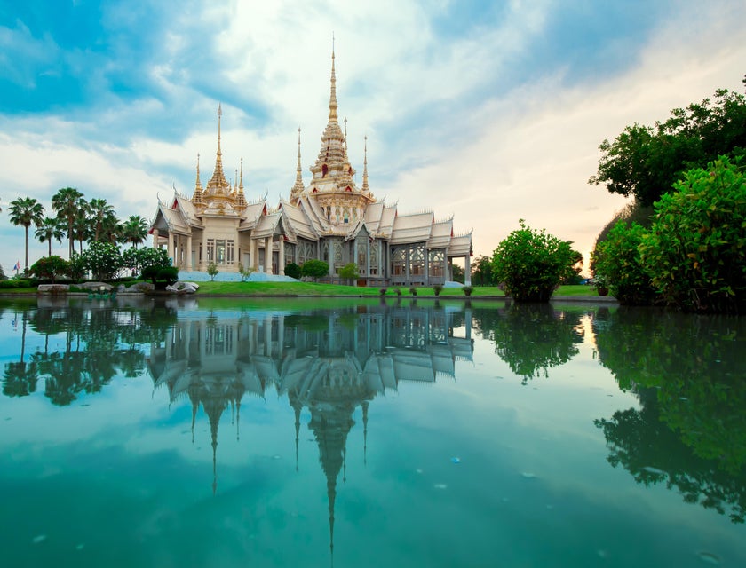 Thai architecture and scenery.