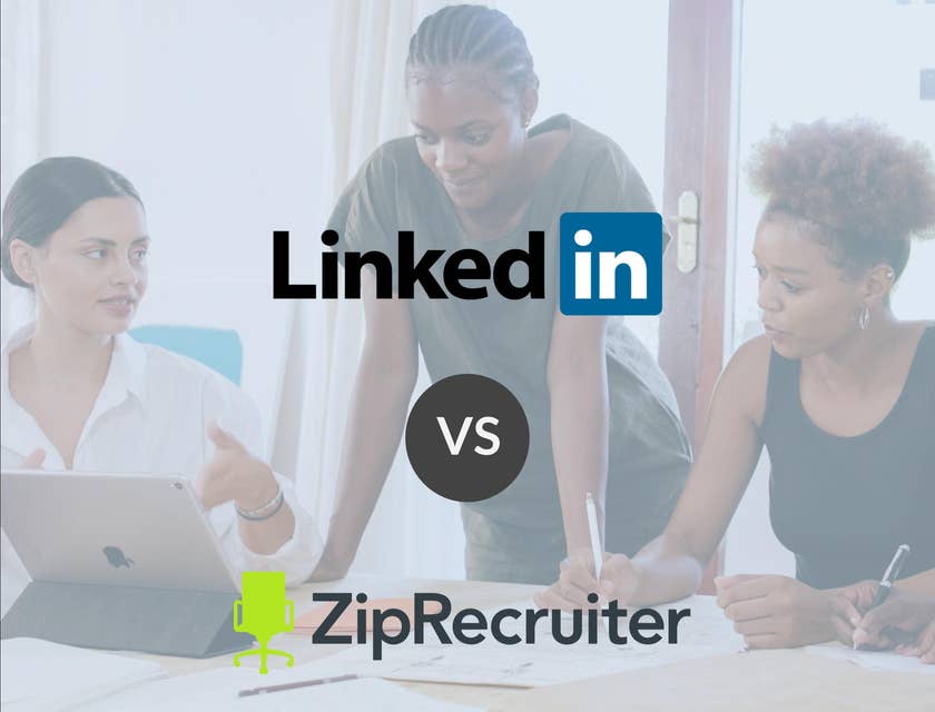 LinkedIn and ZipRecruiter logos