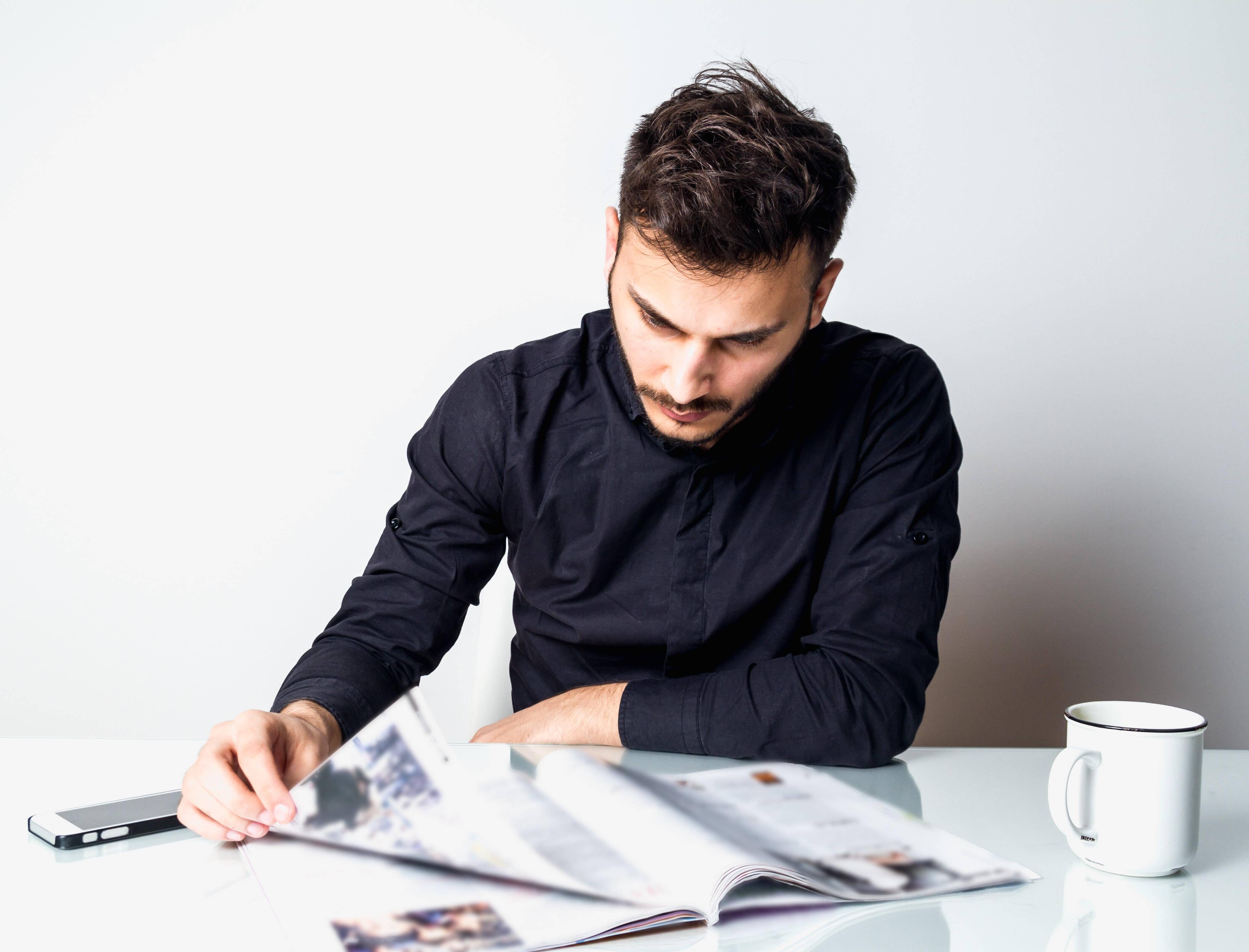 Magazine Editor At Work