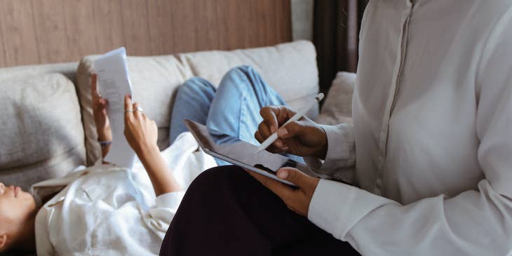 Mental health technician tracks any behavioral changes.
