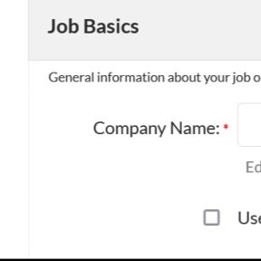 Create your job post.