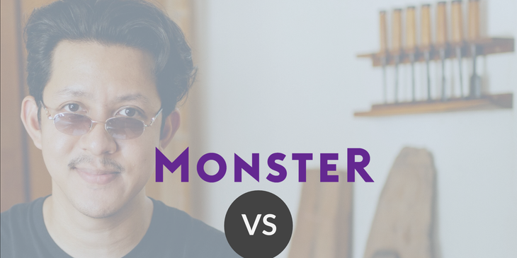 Monster and Indeed logos