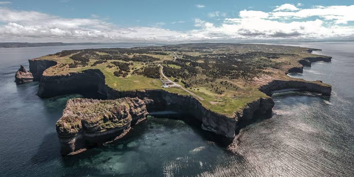 An aerial view of Newfoundland, Canada.