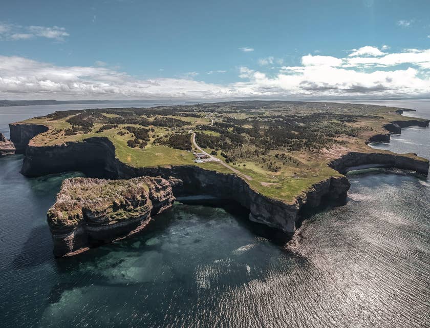 An aerial view of Newfoundland, Canada.