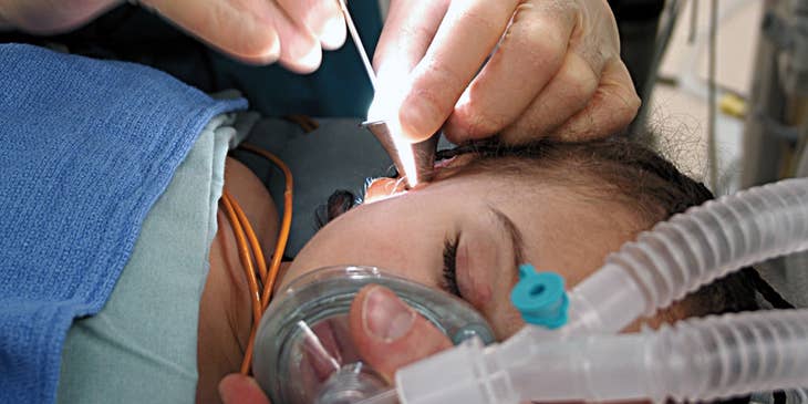 Otolaryngologist treating conditions of the ears.