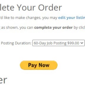 Pay for your posting.