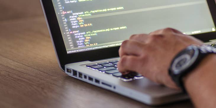 Un desarrollador contratado para desarrollar software.
