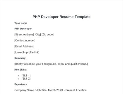 Resume Download