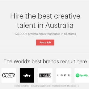 Click on "Post a Job."