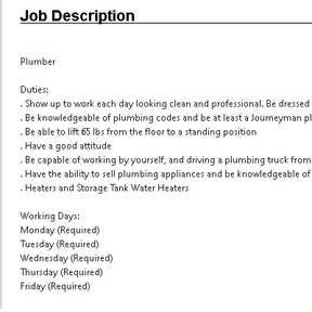 Create your job post.