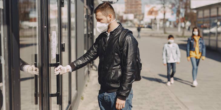 Property Inspector visiting a property for an inspection