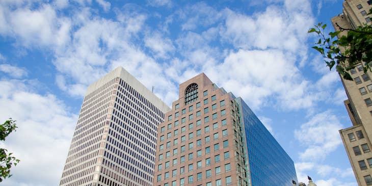 A tall building in Providence, Rhode Island.