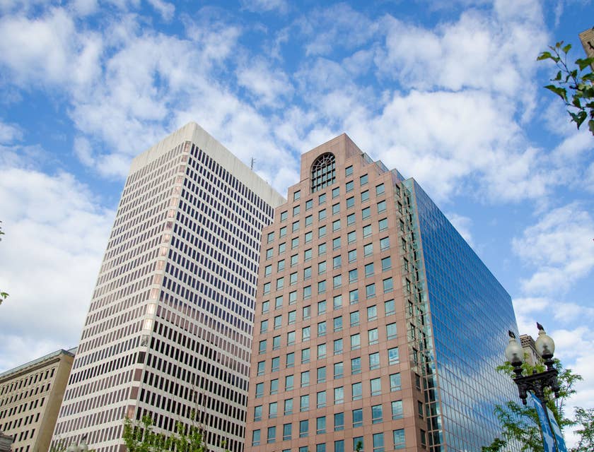 A tall building in Providence, Rhode Island.