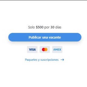 Selecciona "Publicar una vacante".