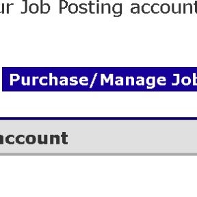 Select "Purchase/Manage Job Listings."
