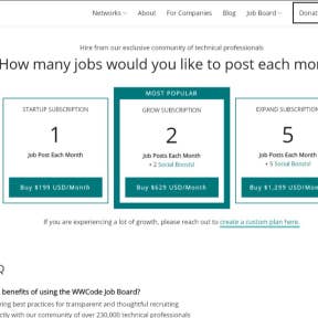 Purchase job credits.