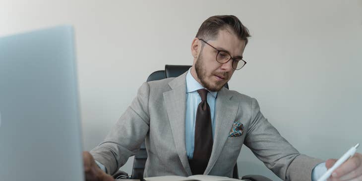 Quality control manager keeping accurate documentation and performing statistical analysis.