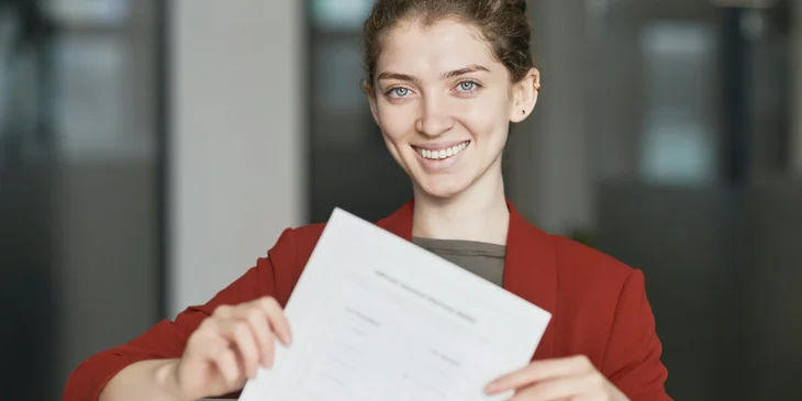 A realtor reviewing the client's documents to guide a client to a better property suggestion.