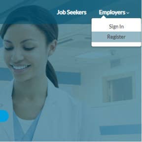 Register as an employer.