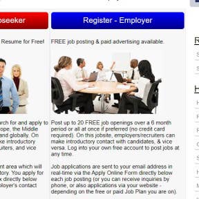 Register as an employer.