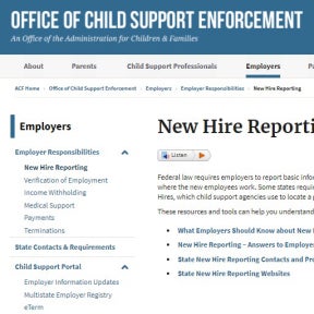Report new hires to the state.