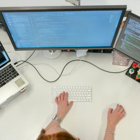 Review their software development portfolio.