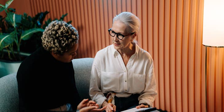 Sales officer interviewing a potential sales representative candidate