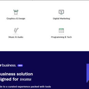 Navigate to the Fiverr home page.